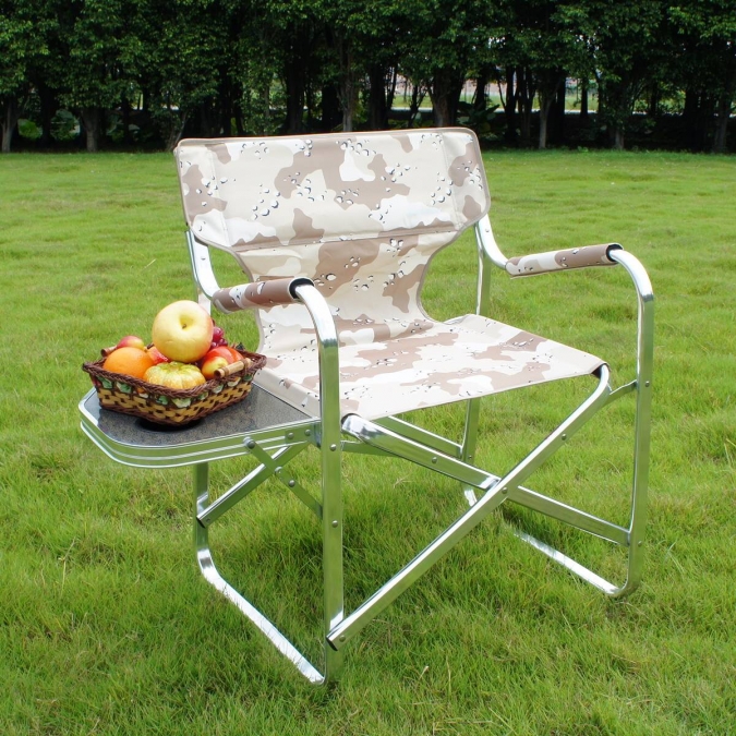 Outdoor Camp Director chair with side table OW-N65T Camouflage 