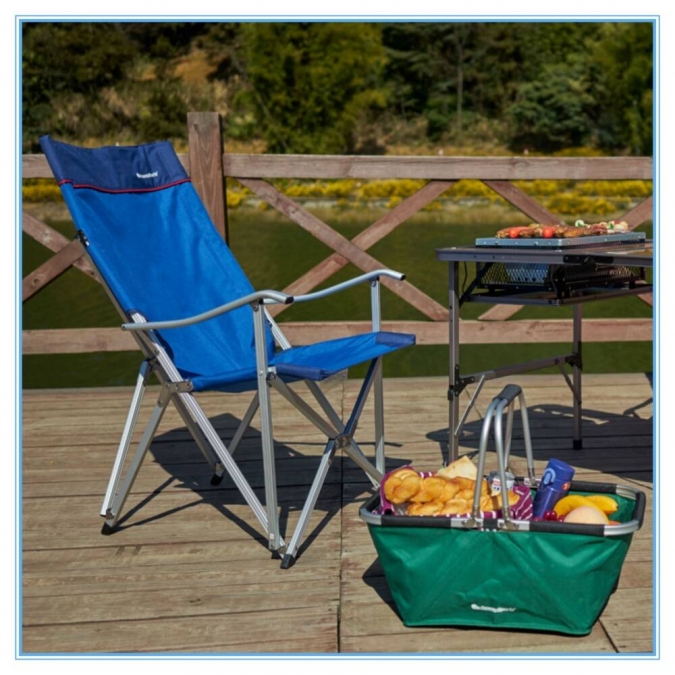 OW-72 Aluminum Outdoor Camping Chair With Carrying Bag 